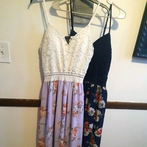 🌴Set of 2 Rue21 Women's Lace Chiffon Maxi Dresses